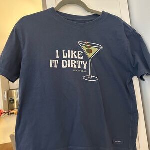 Life is Good martini crusher boxy tee